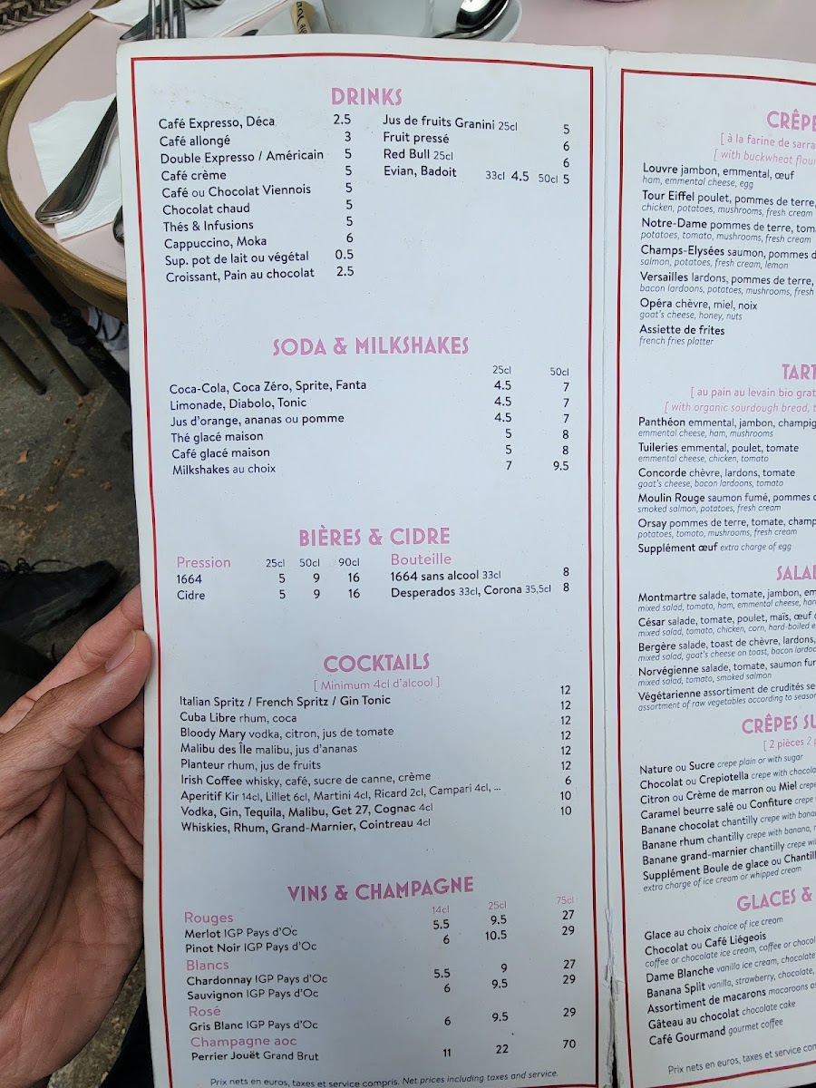 Menu Café Du Pont Neuf-10