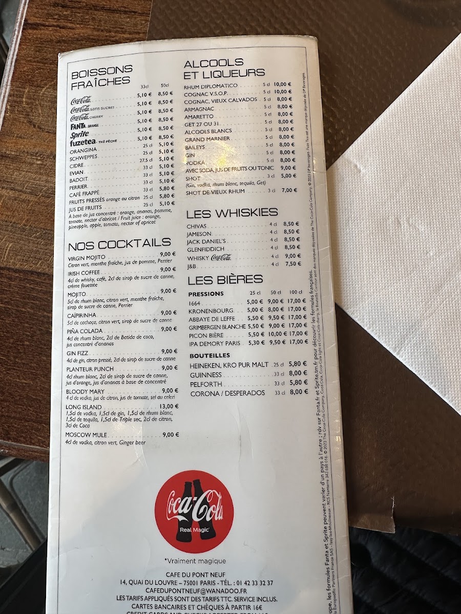Menu Café Du Pont Neuf-6