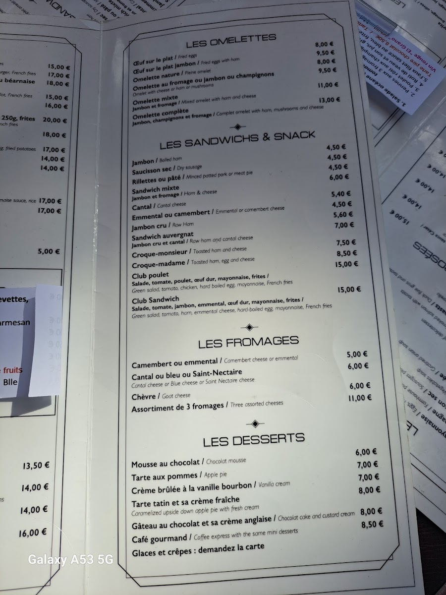 Menu Café Du Pont Neuf-9