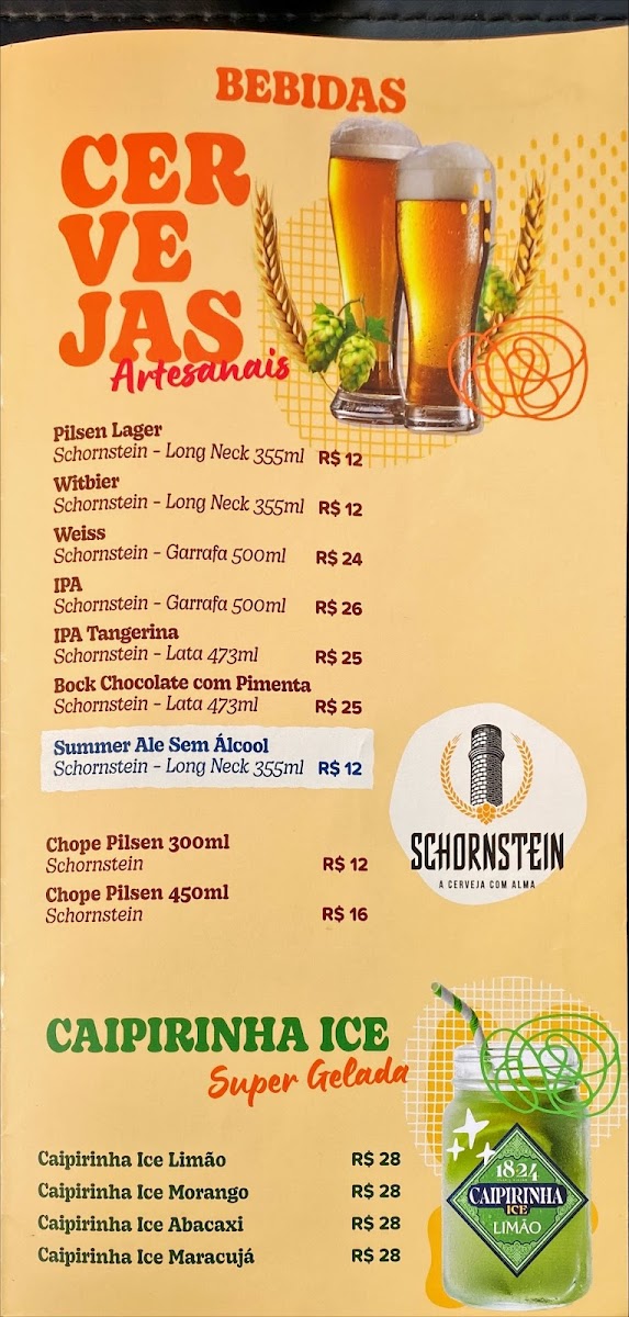 Menu Café E Bistrô 1824-4