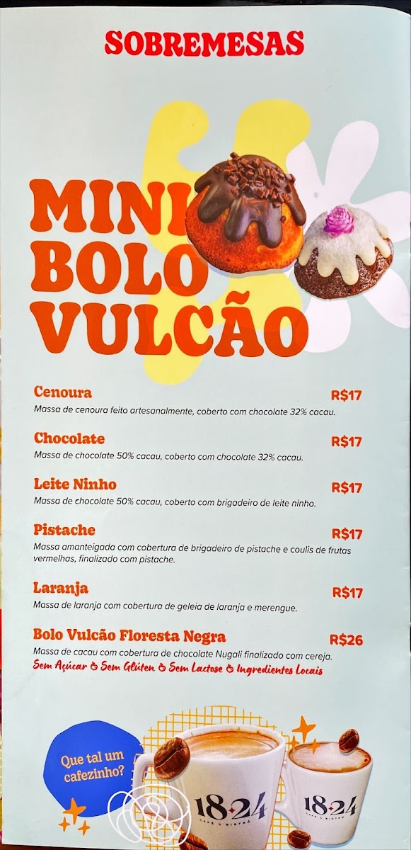 Menu Café E Bistrô 1824-8