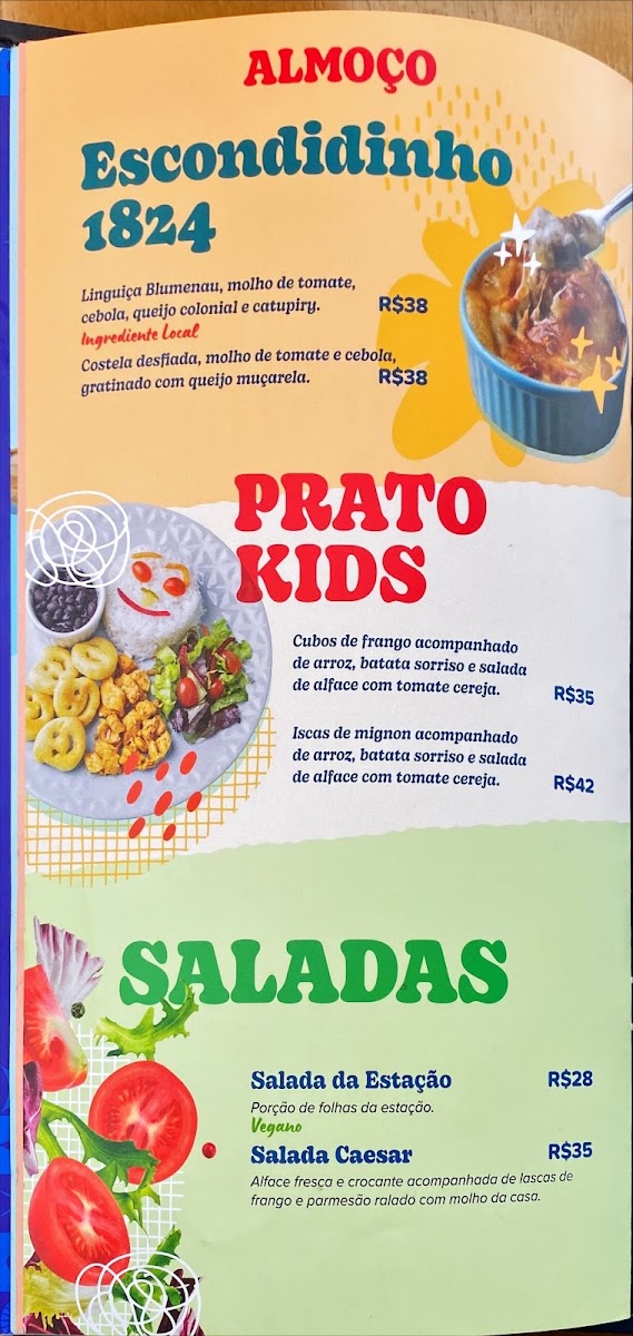 Menu Café E Bistrô 1824-9
