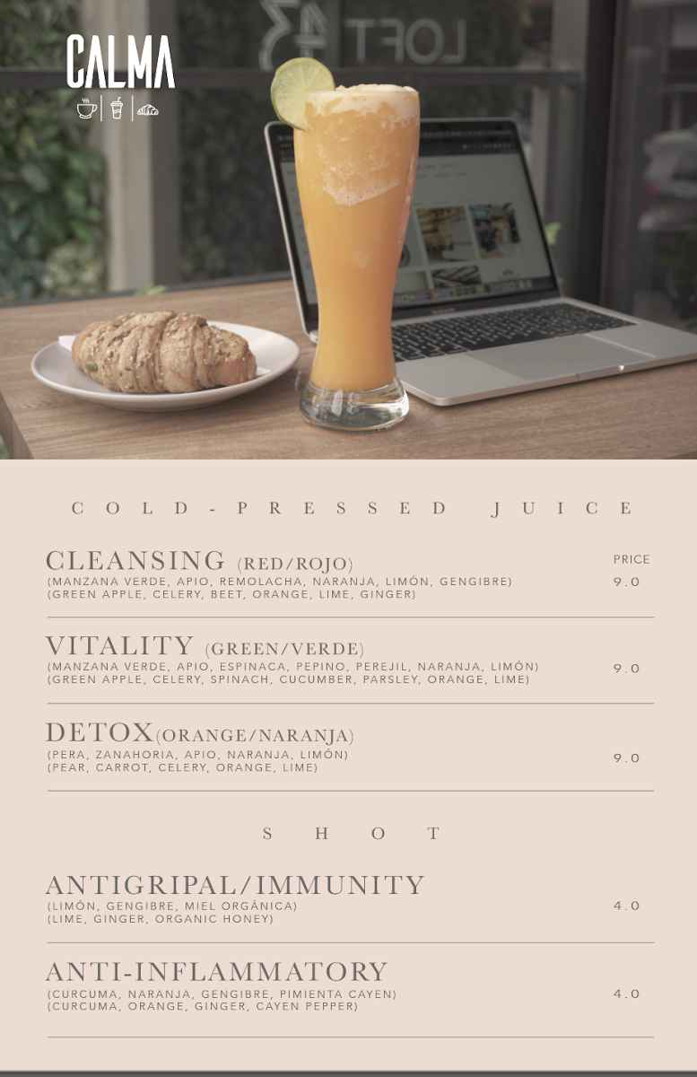Menu Cafe En Calma-1