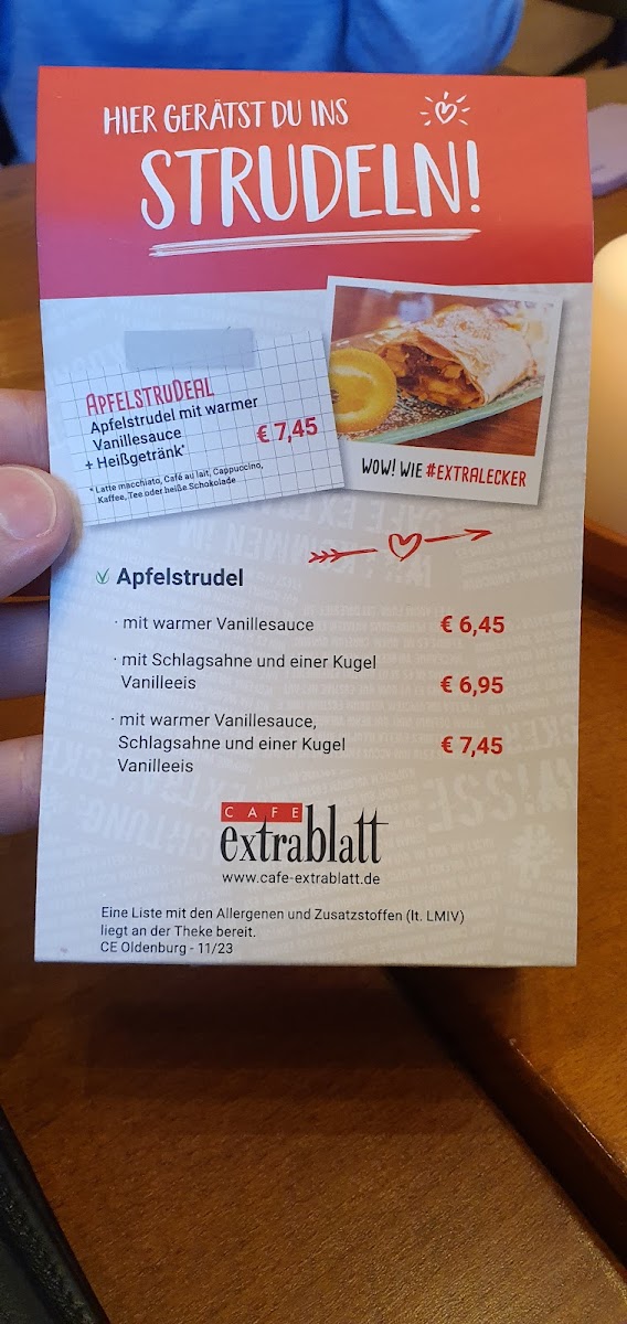 Menu Cafe Extrablatt Oldenburg-9
