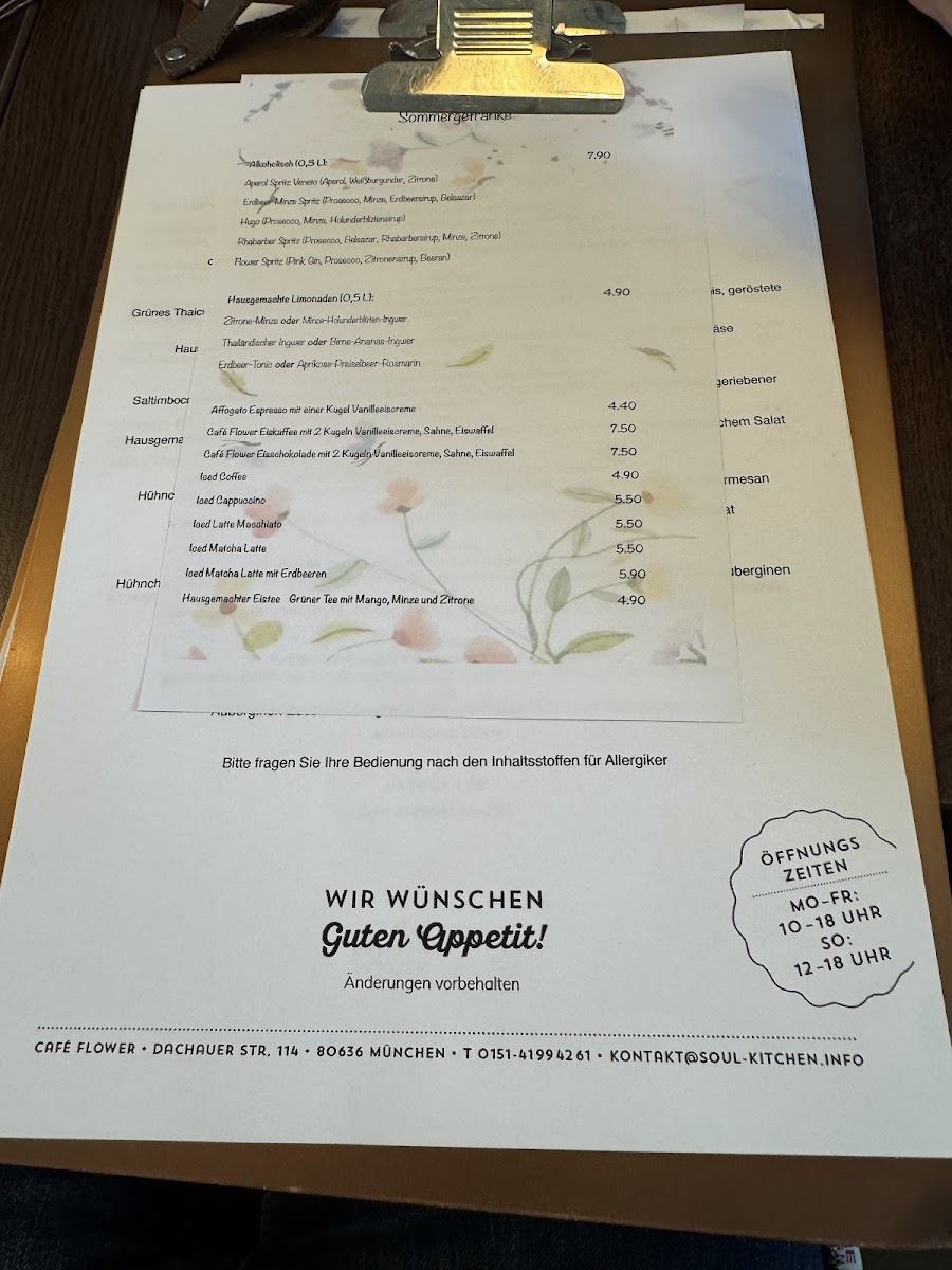 Menu Café Flower-2