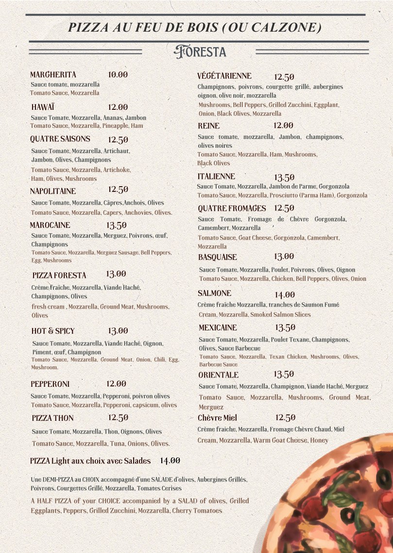 Menu Café Foresta Paris-1