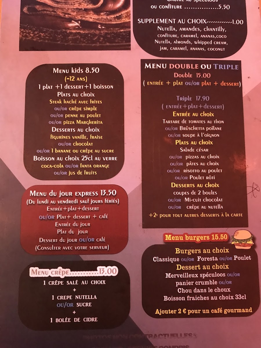 Menu Café Foresta Paris-7