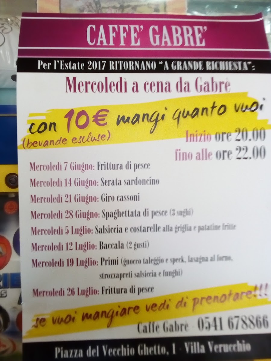 Menu Cafè Gabrè Gelateria Verucchio-1