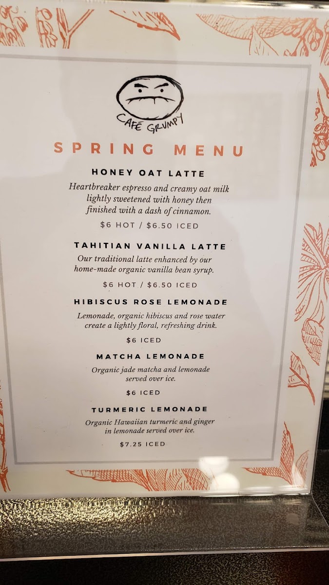Menu Café Grumpy - Fashion District-4