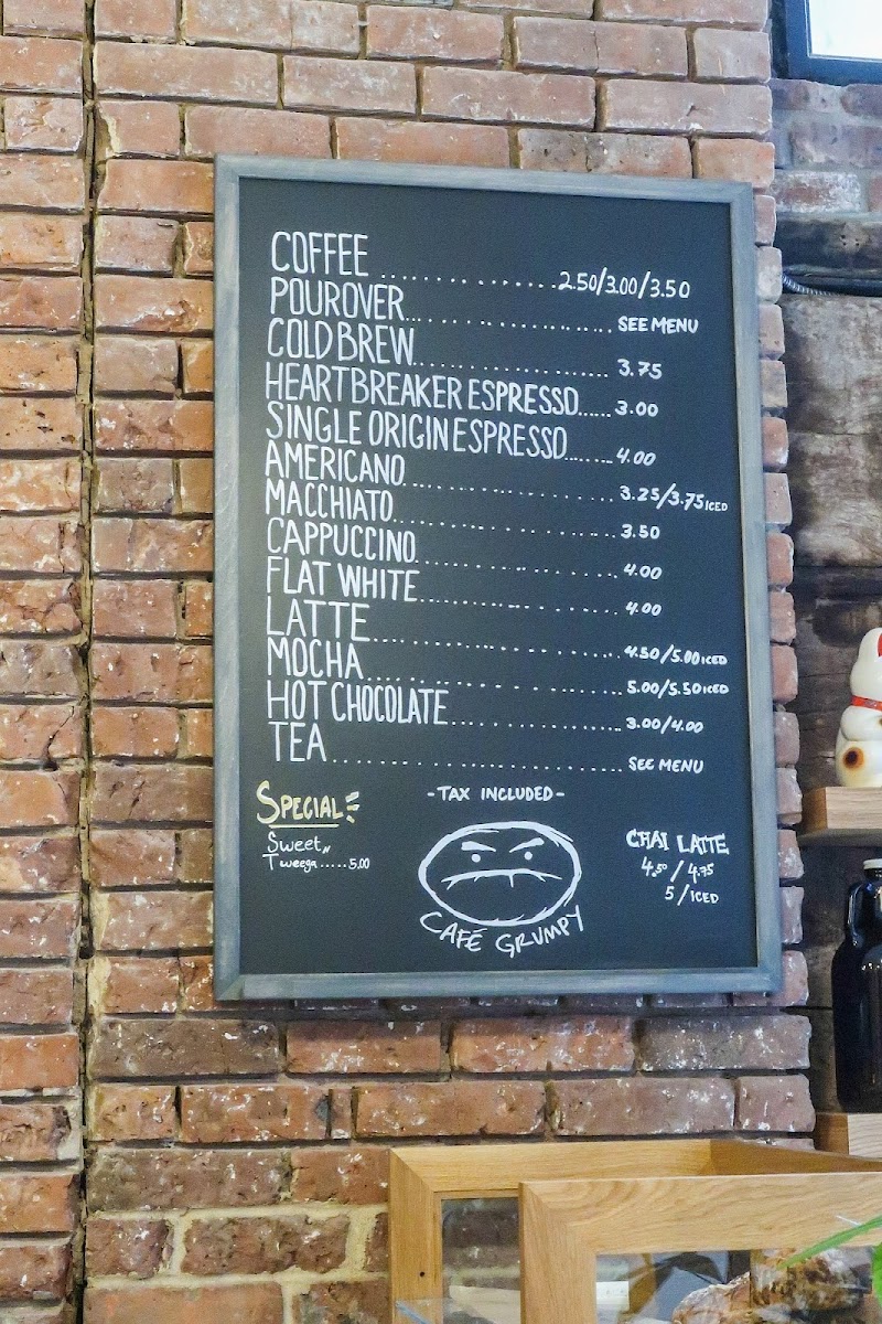 Menu Café Grumpy - Fashion District-6
