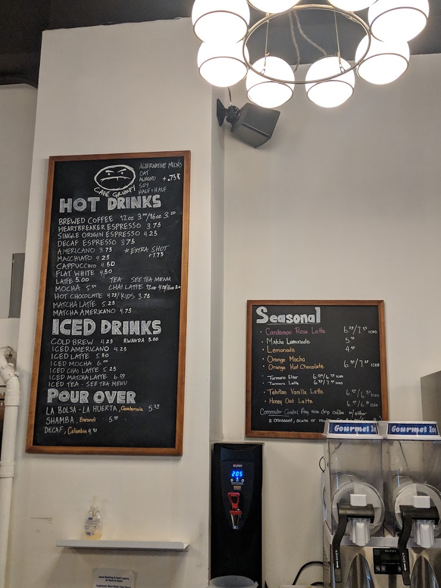 Menu Café Grumpy - Fashion District-8
