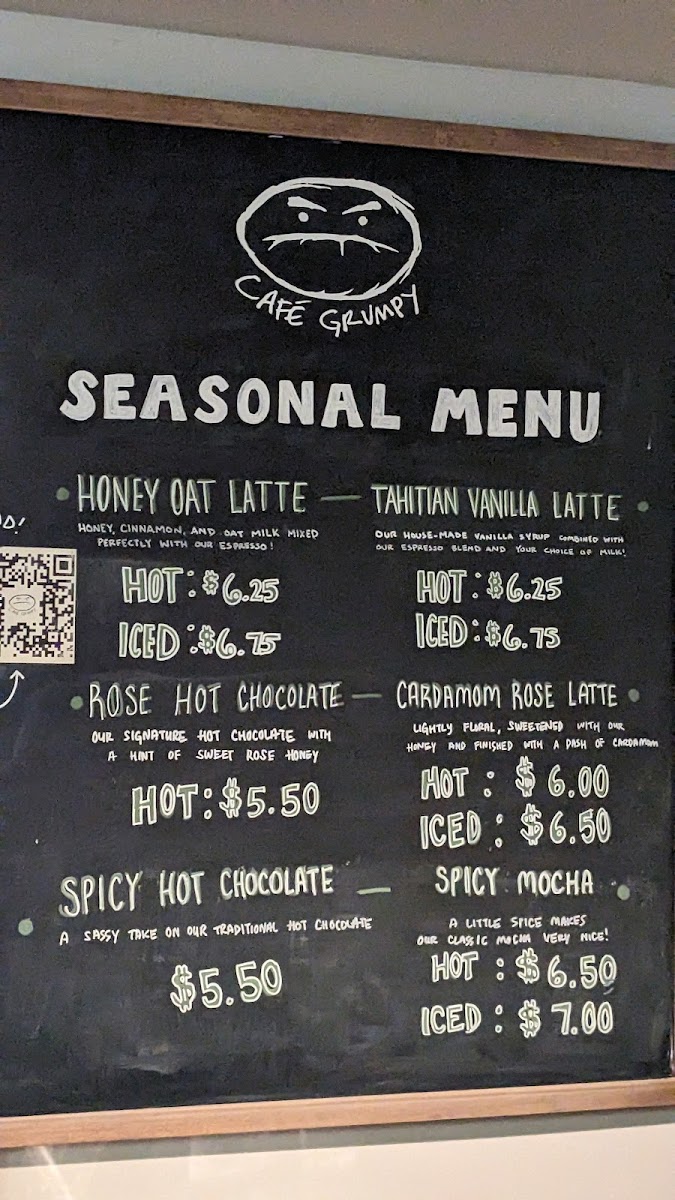 Menu Cafe Grumpy - Grand Central-7