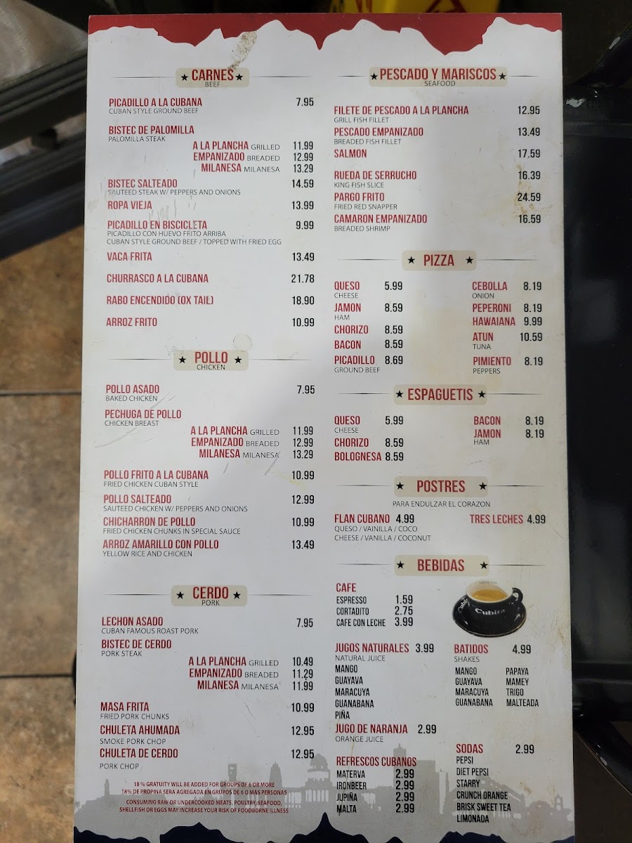 Menu Cafe Habana - Sabor A Cuba-2