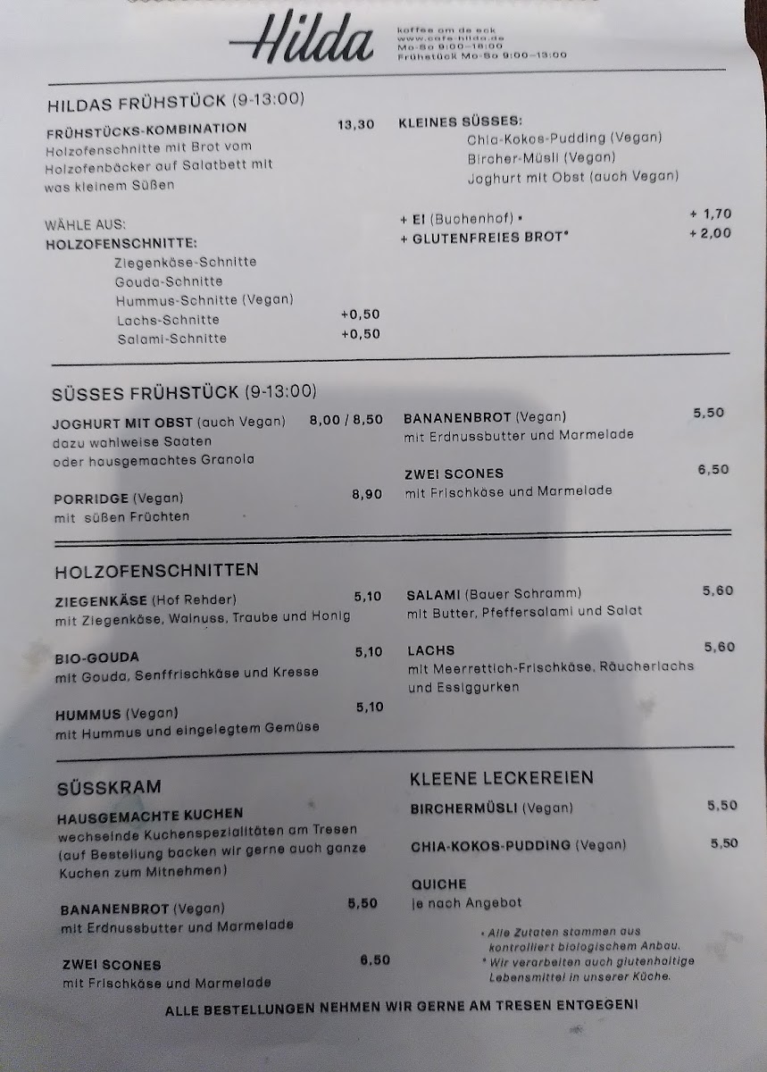 Menu Cafe Hilda-1