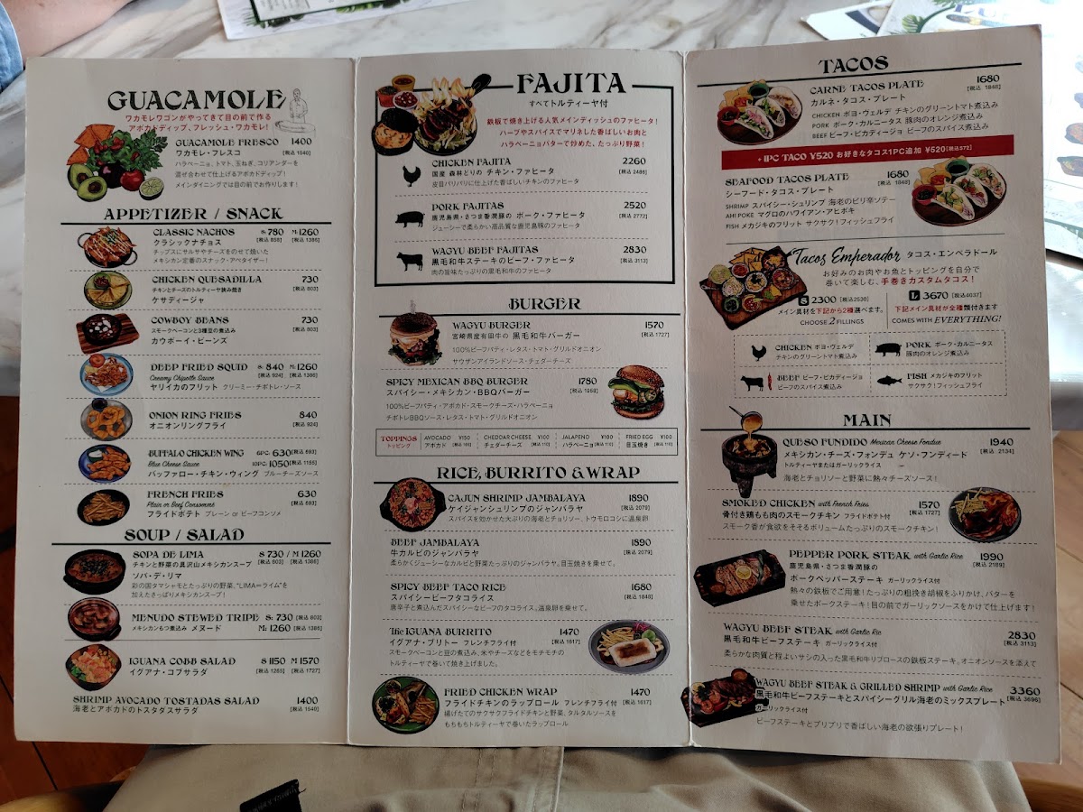 Menu Café Iguana Mexican Grill-10