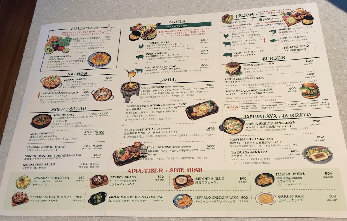 Menu Café Iguana Mexican Grill-6