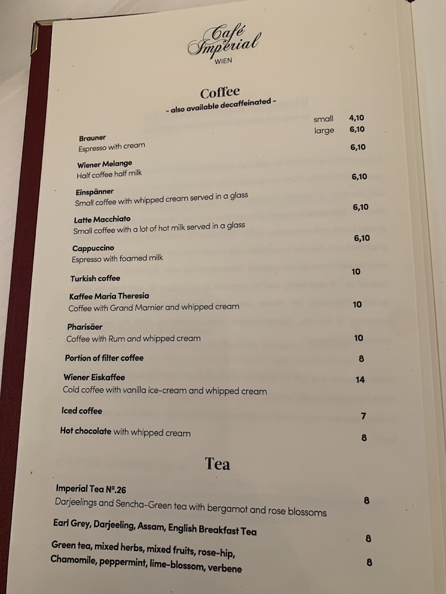 Menu Café Imperial Wien-10