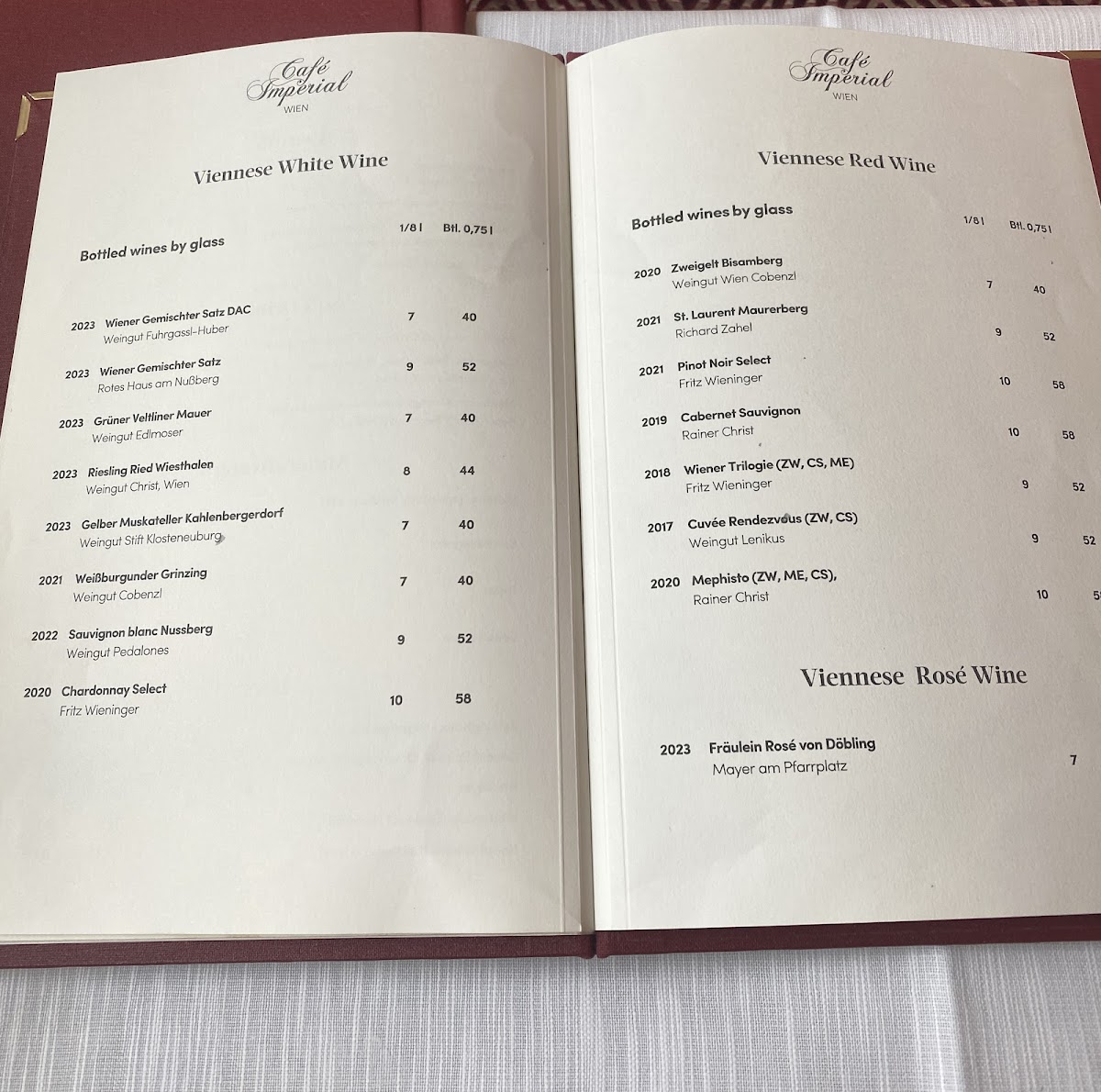 Menu Café Imperial Wien-7