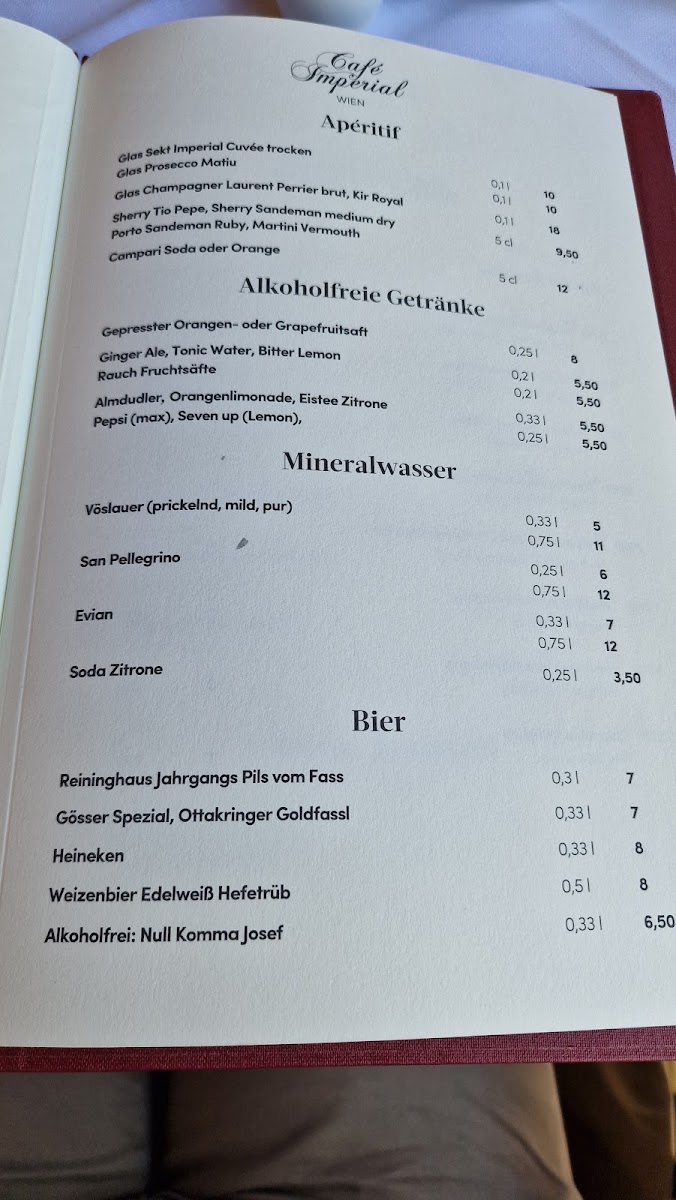 Menu Café Imperial Wien-8