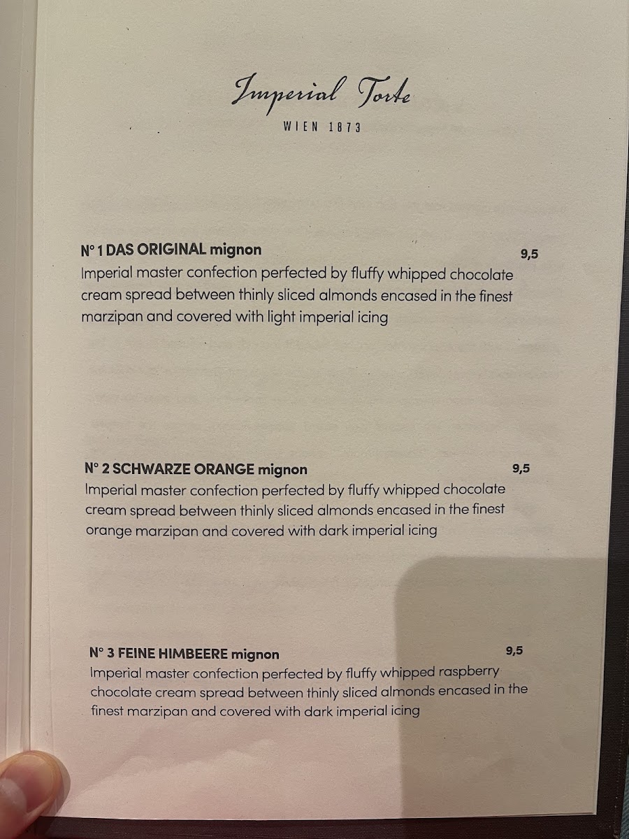 Menu Café Imperial Wien-9