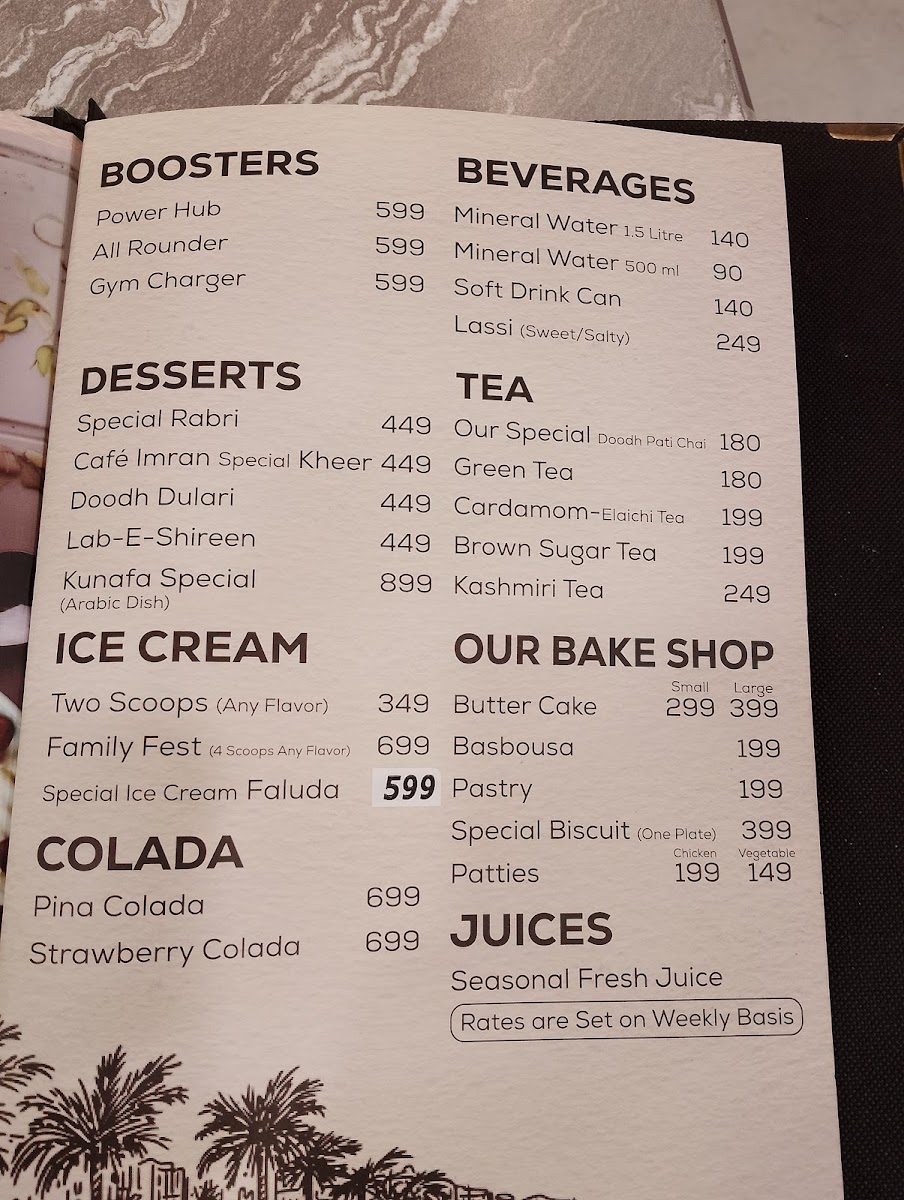 Menu Café Imran Family Hall-3