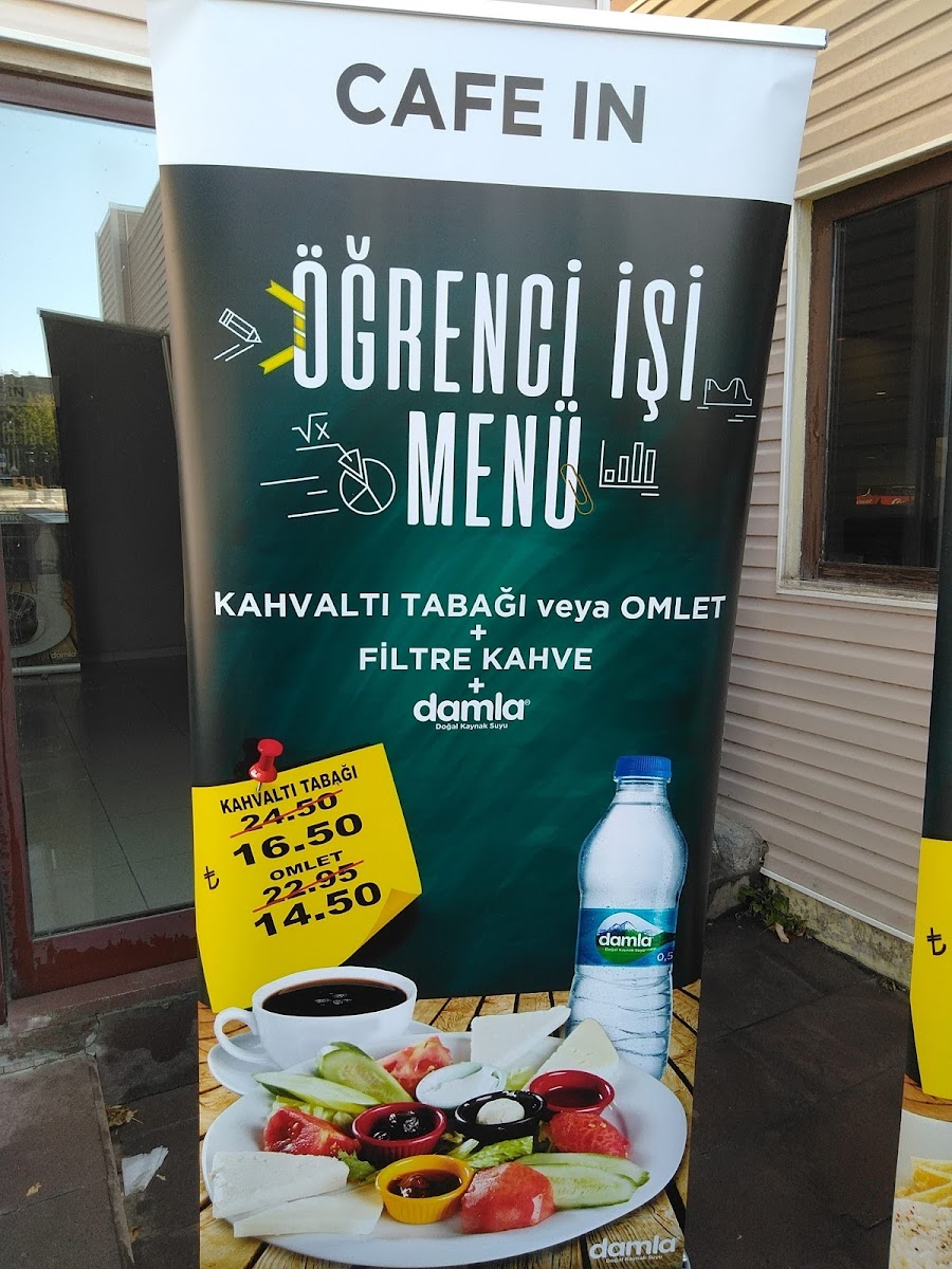 Menu Cafe In-4