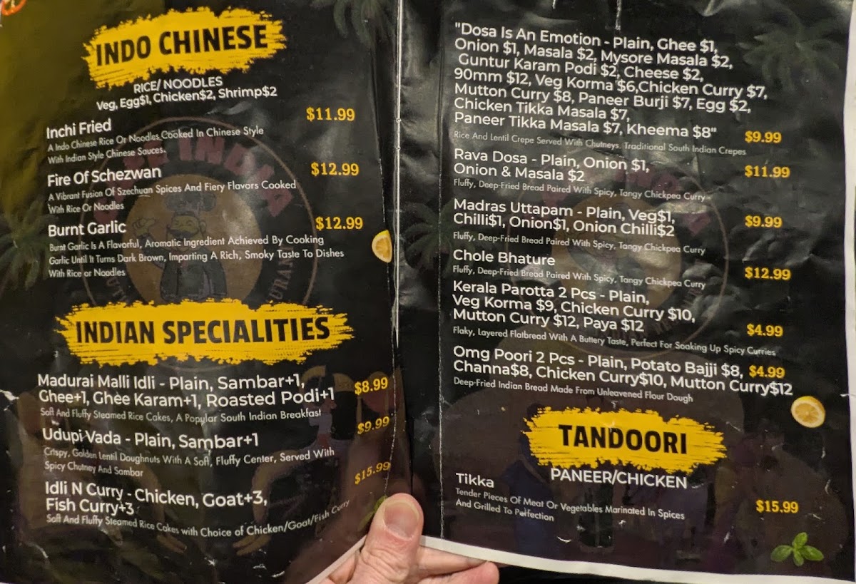 Menu Cafe India Denver-10