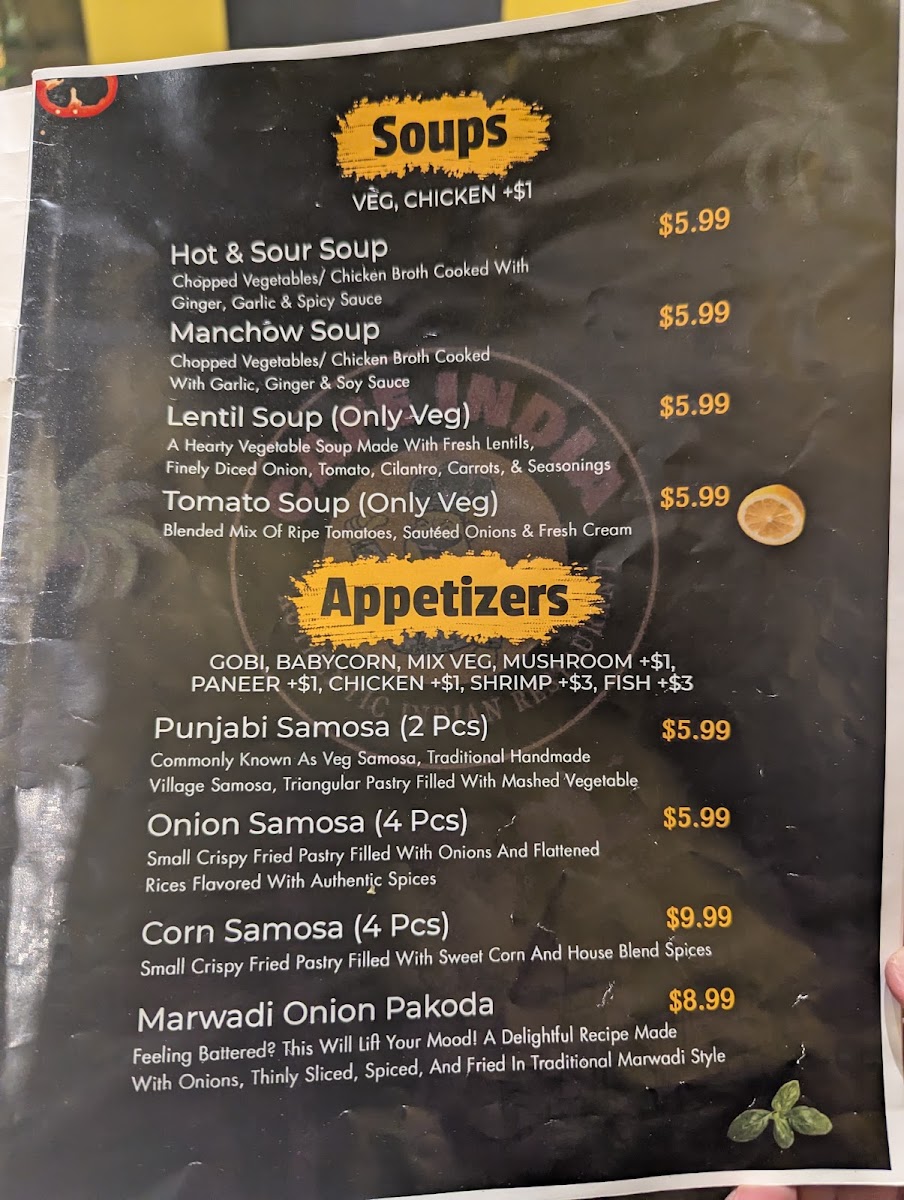 Menu Cafe India Denver-4