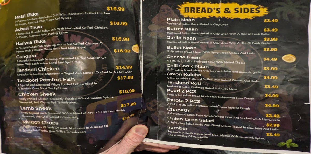 Menu Cafe India Denver-7