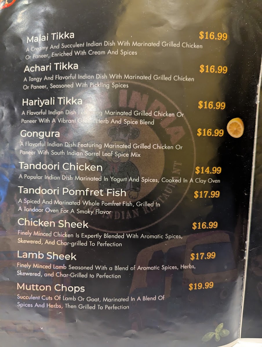 Menu Cafe India Denver-9