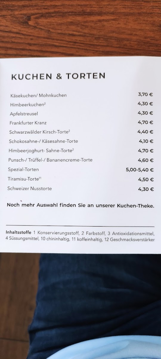 Menu Cafe Konditorei Schmitt-2