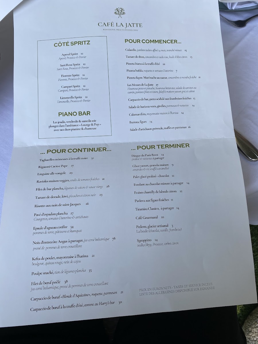 Menu Café La Jatte 2 - Le Restaurant-3