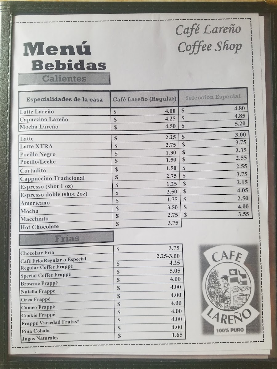 Menu Café Lareño Torrefacción / Coffee Shop-5