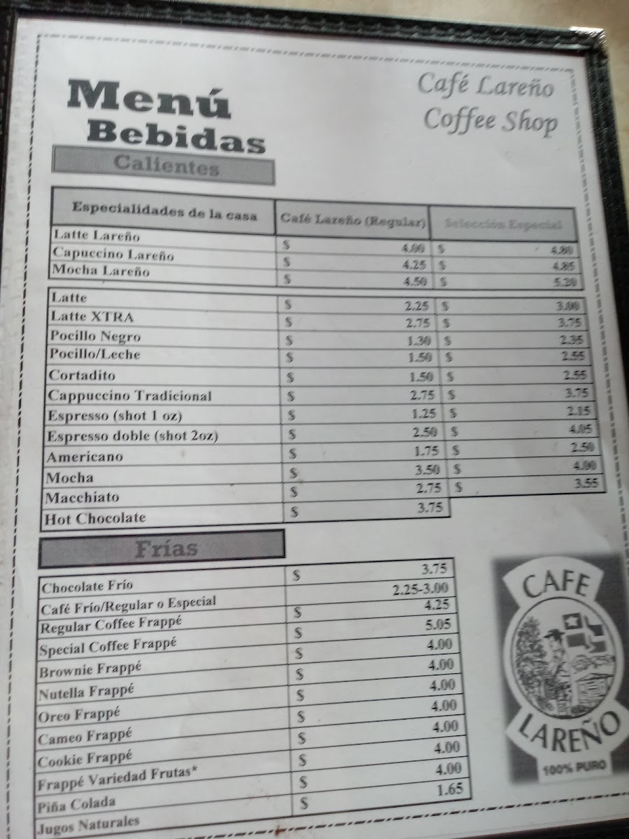 Menu Café Lareño Torrefacción / Coffee Shop-9