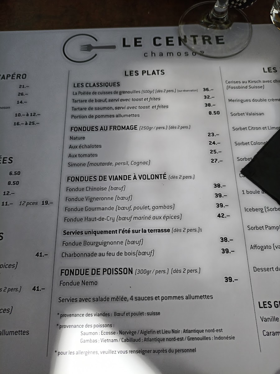 Menu Café Le Centre, Maria Et Stéphane Giroud-5