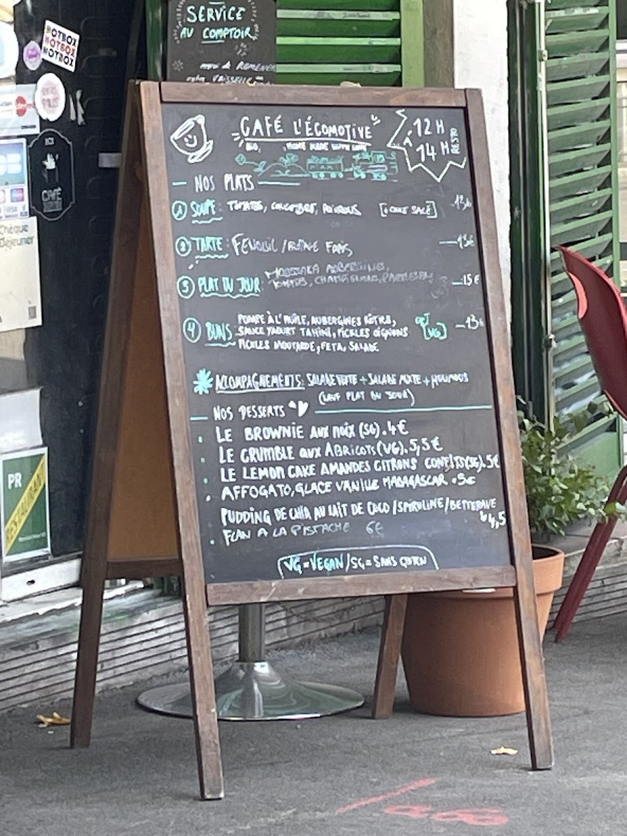 Menu Café L'écomotive-4