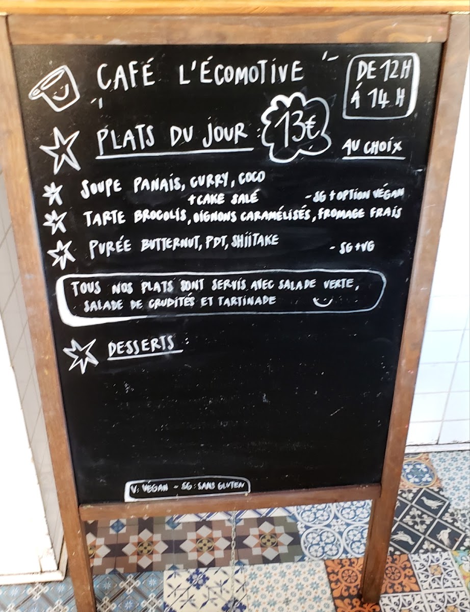 Menu Café L'écomotive-9