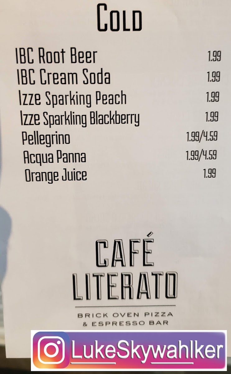 Menu Cafe Literato-1