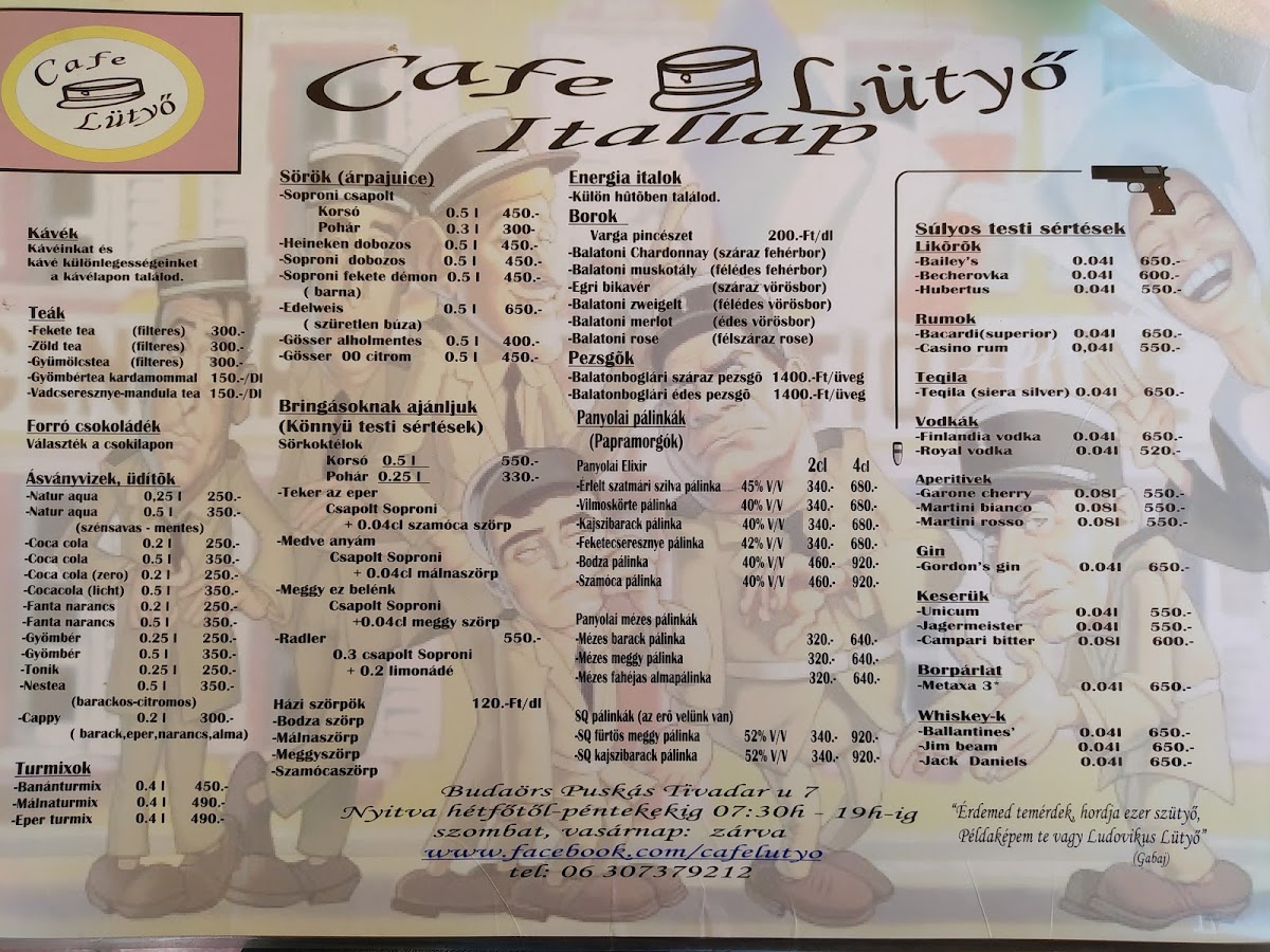Menu Cafe Lütyő-1