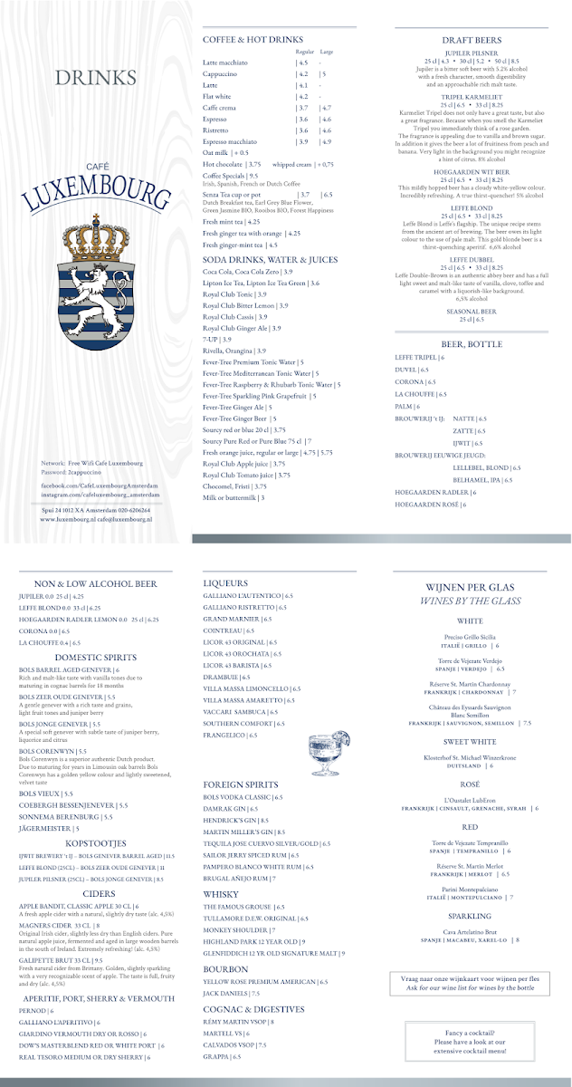 Menu Café Luxembourg-1