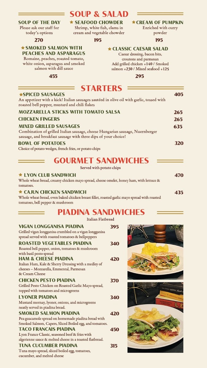 Menu Cafe Lyon-3