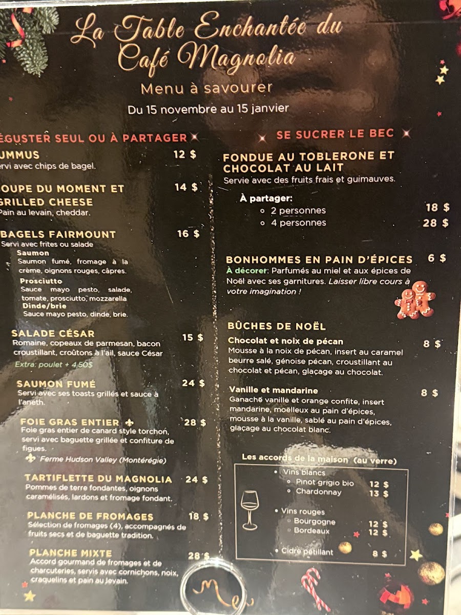 Menu Café Magnolia-Buvette Et Brunch-1
