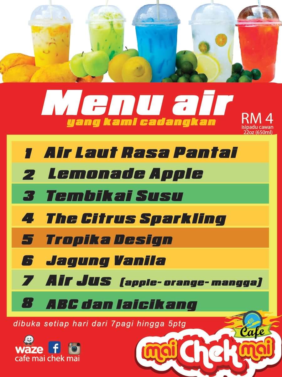 Menu Cafe Mai Chek Mai-1