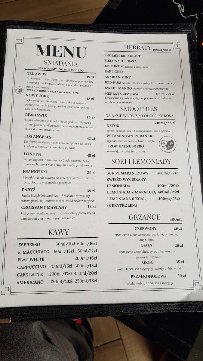 Menu Cafe Melba - Rog Mickiewicza I Boh. Warszawy-2