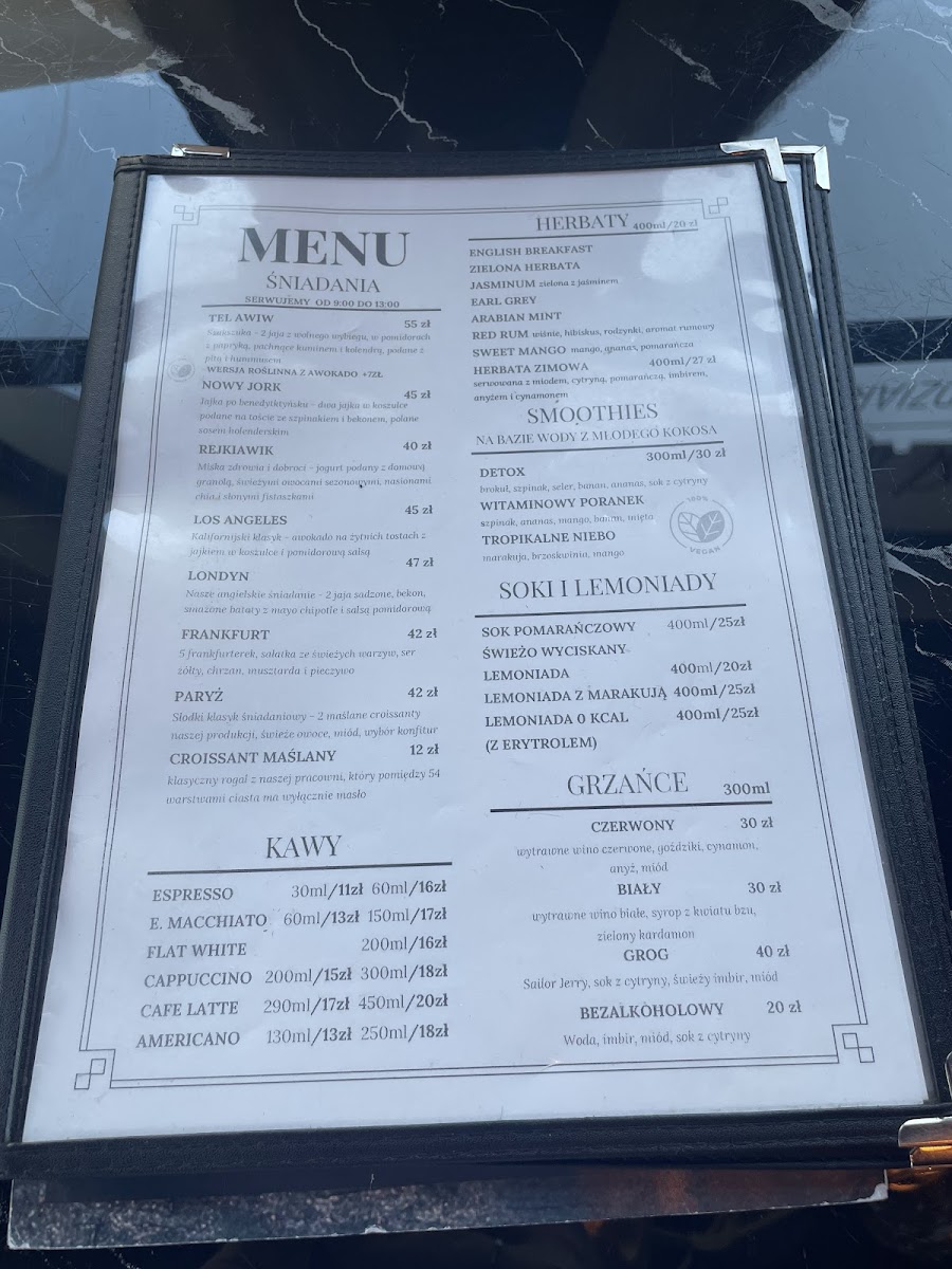 Menu Cafe Melba - Rog Mickiewicza I Boh. Warszawy-8