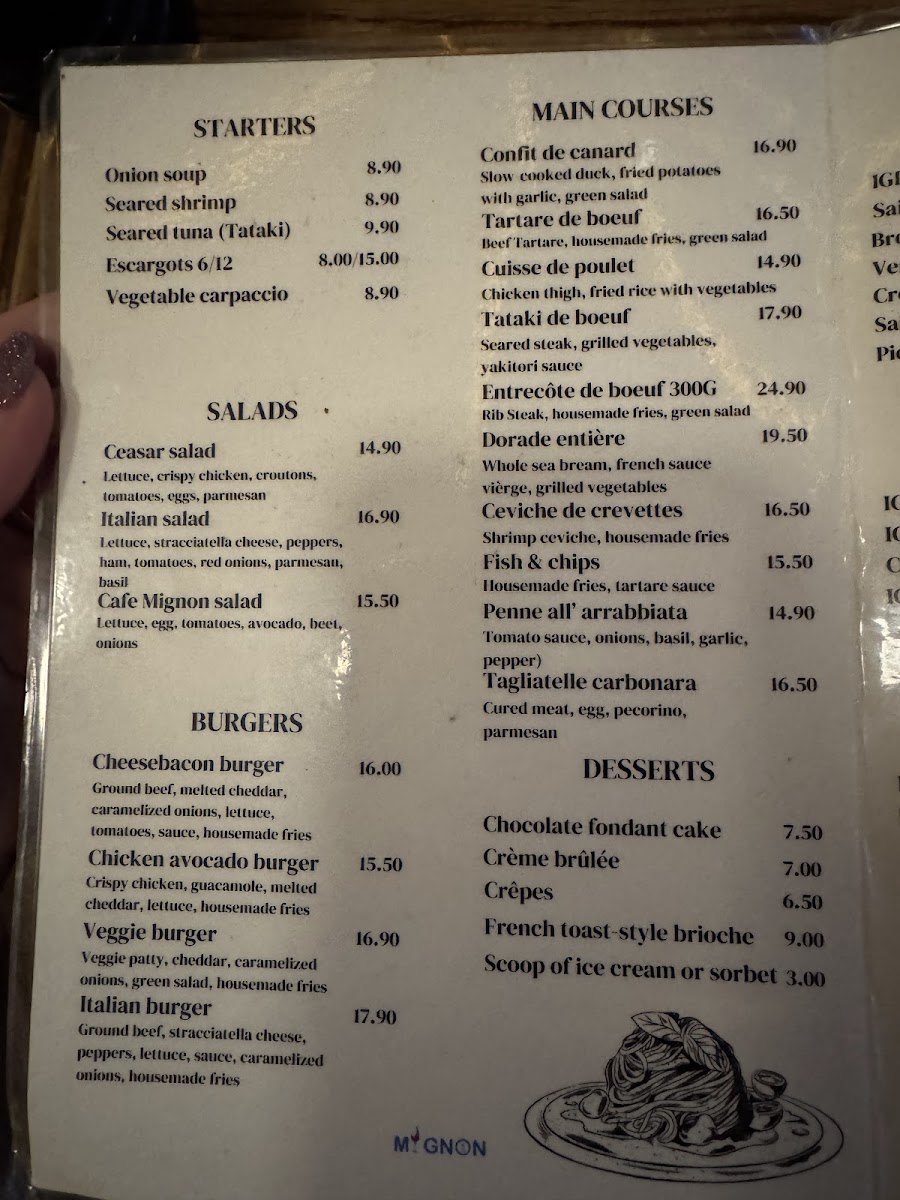 Menu Cafe Mignon-2