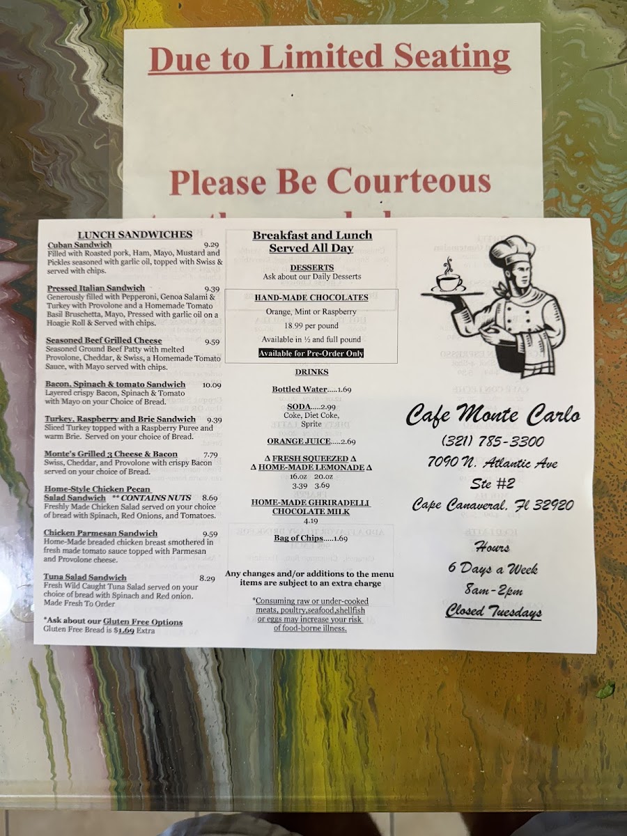 Menu Cafe Monte Carlo-1