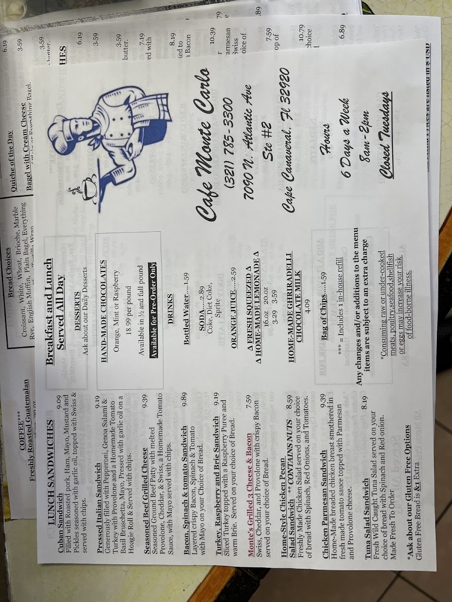 Menu Cafe Monte Carlo-9