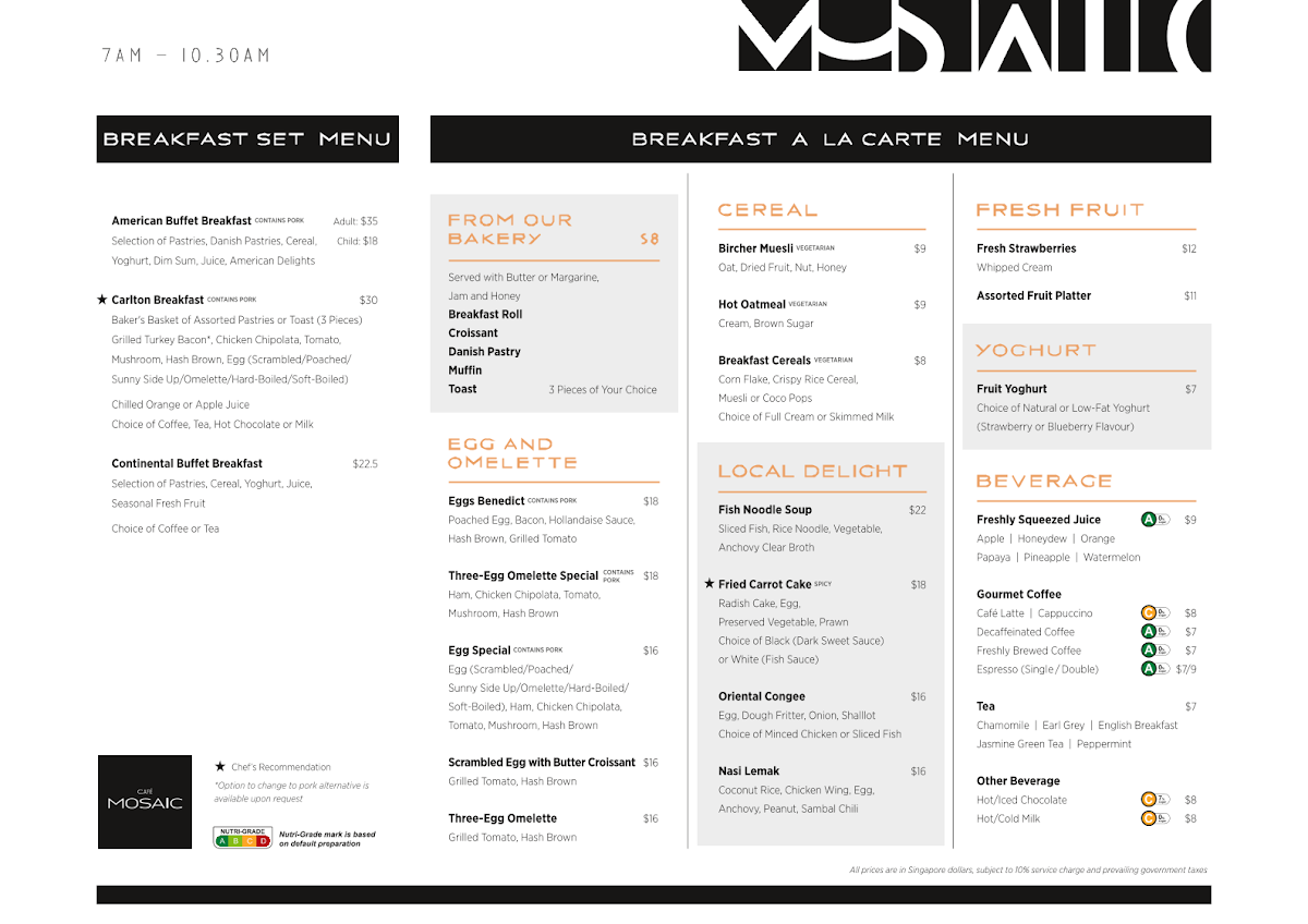 Menu Café Mosaic-1