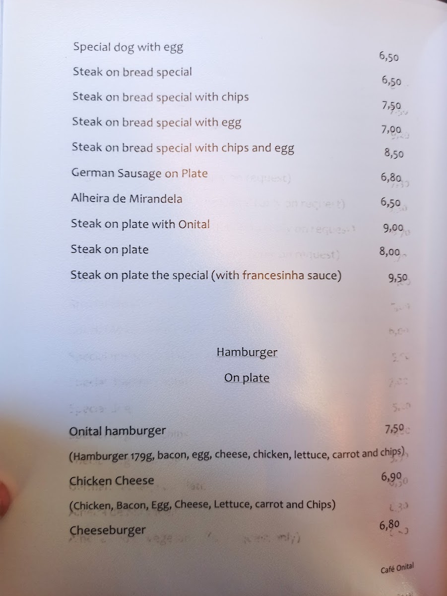 Menu Cafe Onital-4